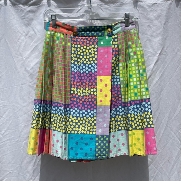 Colorful Patchwork Mini Skirt - Picture 1 of 4